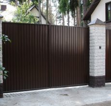 Забор и ворота для частного дома