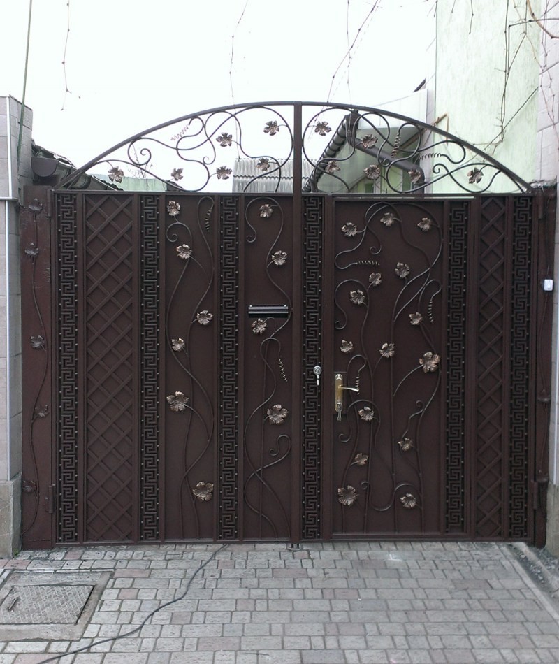 Ворота С Калиткой Внутри Фото